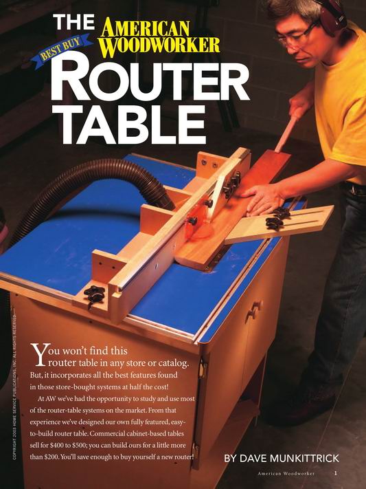 American Woodworker – Router Table