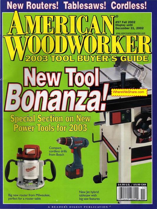 American Woodworker – Tool Buyer’s Guide 2003 #97