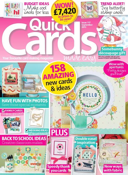 Quick Cards Made Easy – September 2013