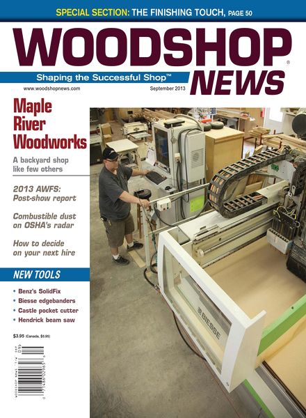 Woodshop News – September 2013