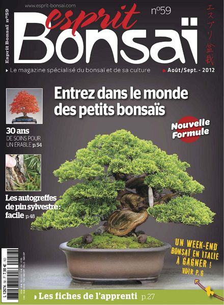 Esprit Bonsai N 59 – Aout-Septembre 2012
