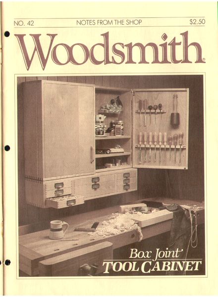 WoodSmith Issue 42, Nov-Dec 1985 – Box Joint Tool Cabinet