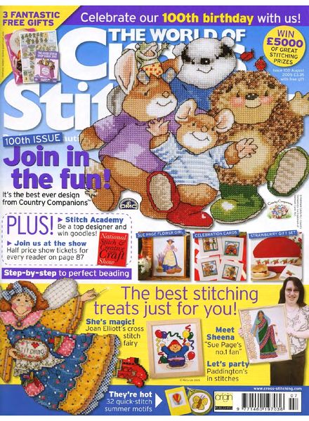 The world of cross stitching 100, August 2005