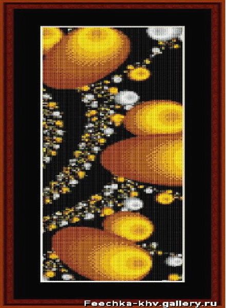 Cross Stitch Collectibles (Fractal Bookmark) 108