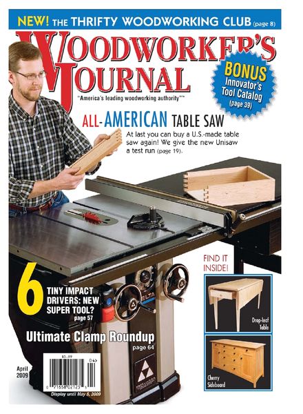 Woodworker’s Journal – Vol 33, Issue 2 – April 2009