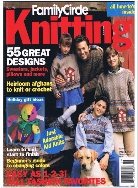 Family Circle Easy Knitting 1996 Fall