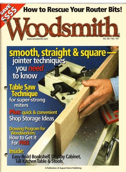WoodSmith Issue 167, Oct-Nov 2006 – Jointer Techniques