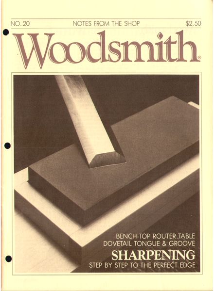 WoodSmith Issue 20, Mar 1982 – Sharpening