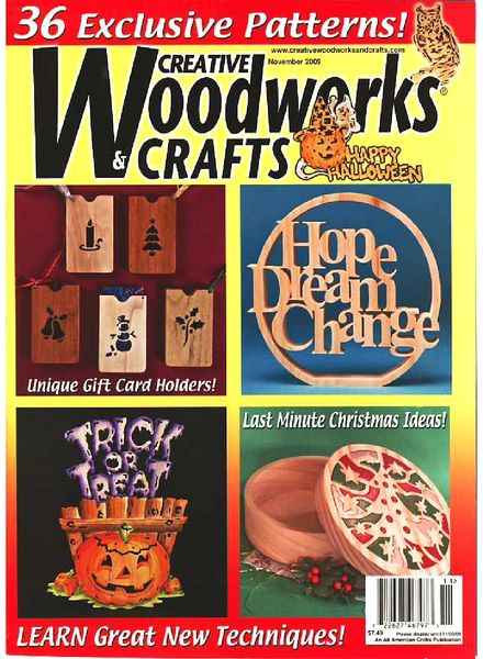 Creative Woodworks & Crafts – November 2009