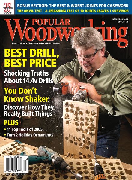 Popular Woodworking – 152, December 2005