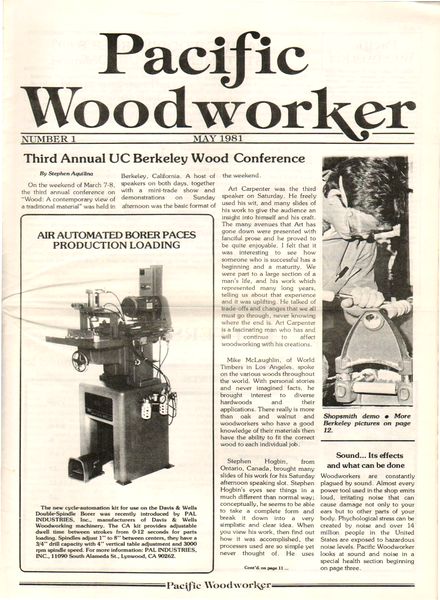 Popular Woodworking – 001, 1981