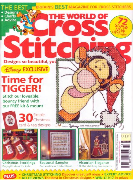 The world of cross stitching 51, Christmas 2001