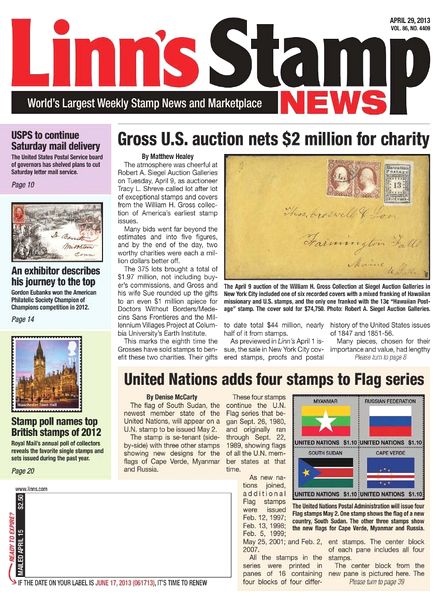 Linn’s Stamp News – April 29, 2013