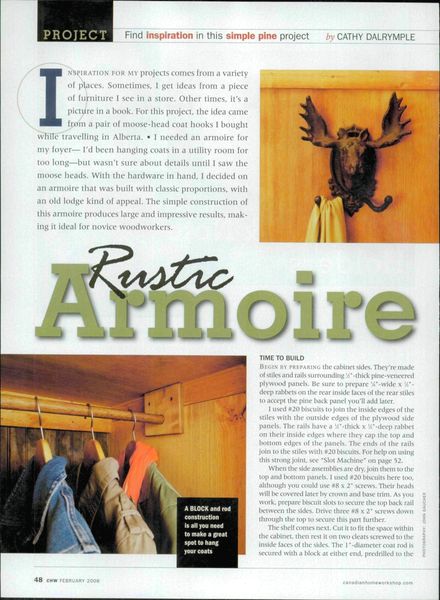 Canadian Home Workshop – Armoire