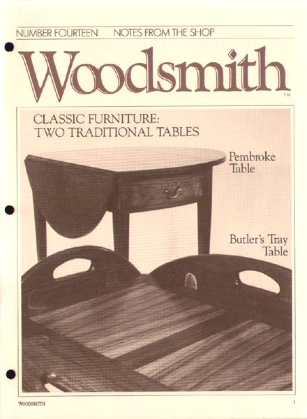 WoodSmith Issue 14, Mar 1981 – Two Triditional Tables