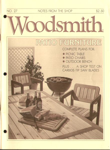 WoodSmith Issue 27, May-Jun 1983 – Patio Furniture