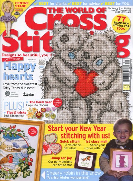 The world of cross stitching 107, February 2006