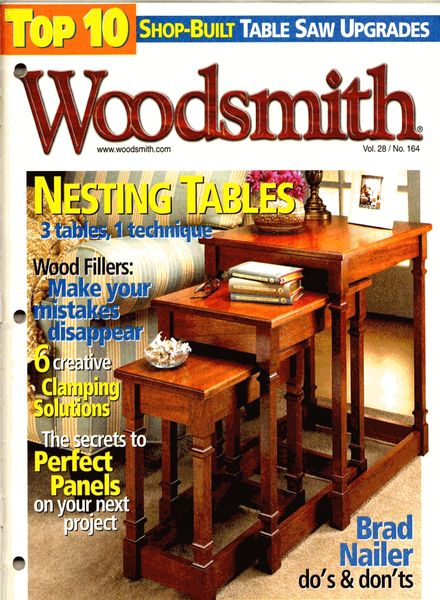 WoodSmith Issue 164, Apr-May 2006 – Nesting Tables