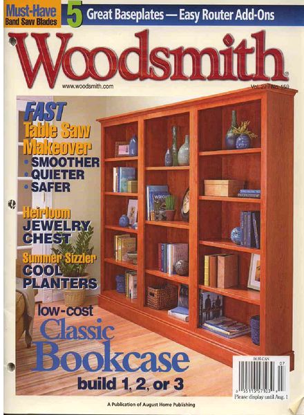 WoodSmith Issue 159, June-July 2005 – Classic Bookcase