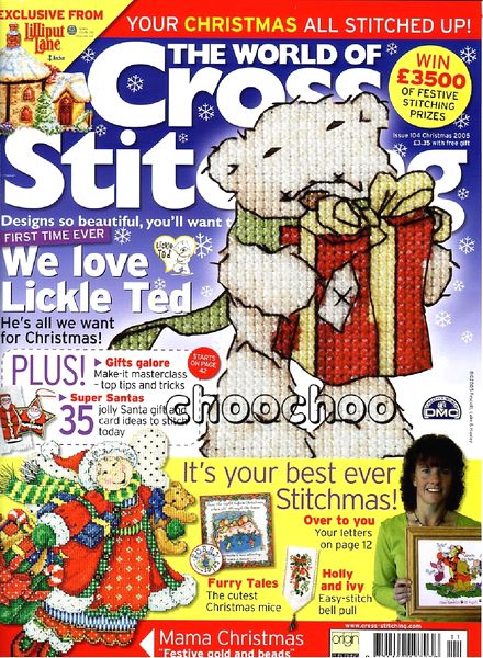 The world of cross stitching 104 , Christmas 2005