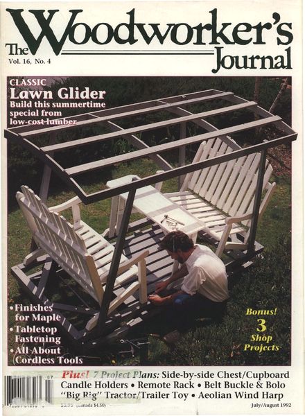 Woodworker’s Journal – Vol 16, Issue 4 – July-Aug 1992