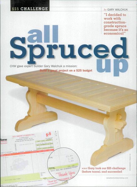 Canadian Home Workshop – Spruce CoffeeTable