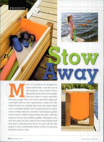 Canadian Home Workshop – Stow Away