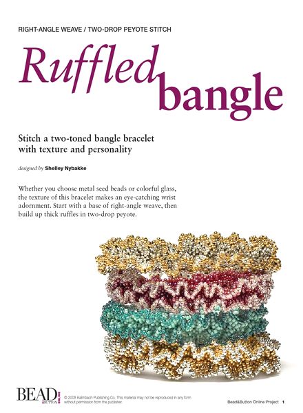 Bead & Button – Ruffle bangles