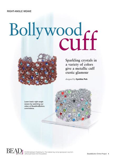 Bead & Button – Bollywood cuff