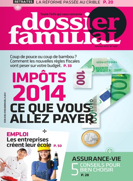 Dossier Familial N 469 – Fevrier 2014