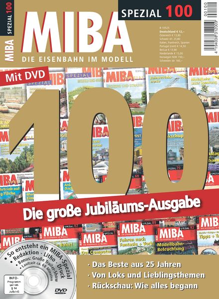 MIBA (Die Eisenbahn im Modell) Spezial Magazin Ausgabe 100 April 2014