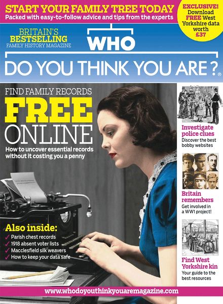 Who Do You Think You Are – May 2014