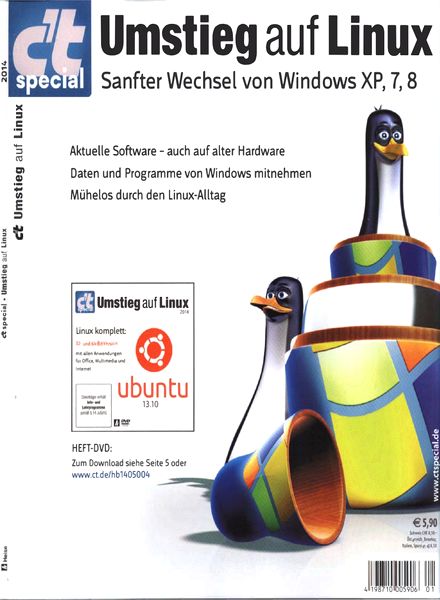 c’t Magazin Sonderheft Umstieg auf Linux 2014