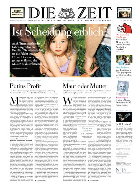 Die Zeit mit Zeit Magazin N 18 vom 24 April 2014