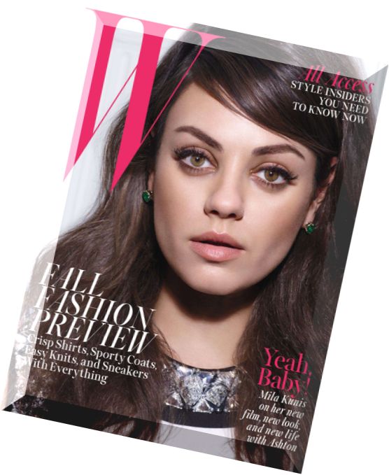 W Magazine – August 2014