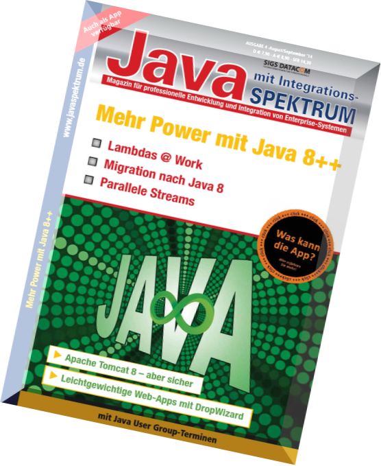JavaSPEKTRUM Magazin – August-September 2014