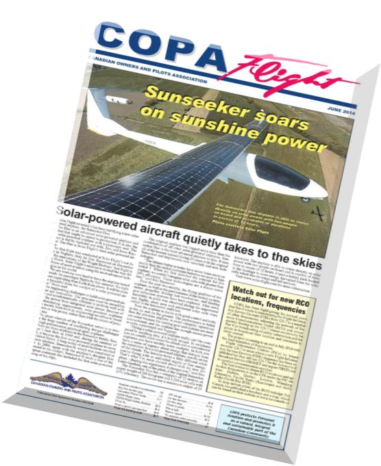 COPA Flight – June 2014