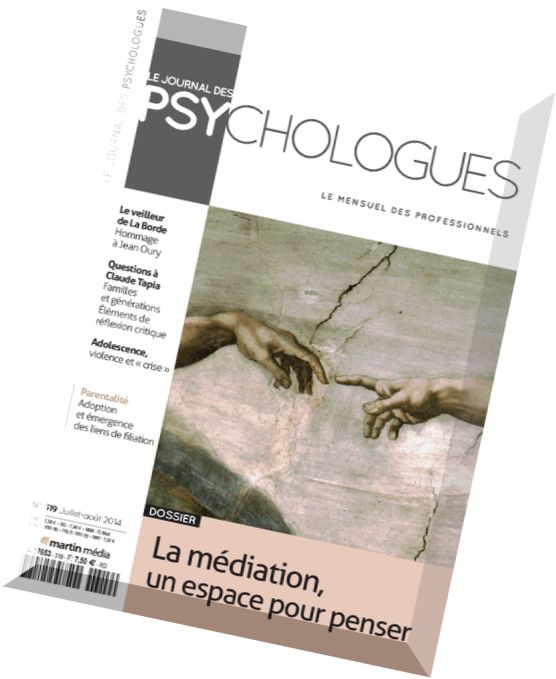 Le Journal des Psychologues N 319 – Juillet-Aout 2014