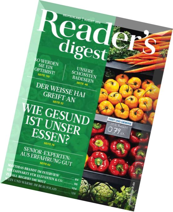 Reader’s Digest Germany – August 2014