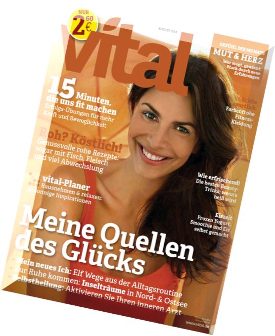 Vital (Wellness-Magazin) – August 2014