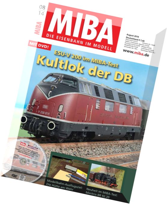 MIBA – Die Eisenbahn im Modell August 08, 2014