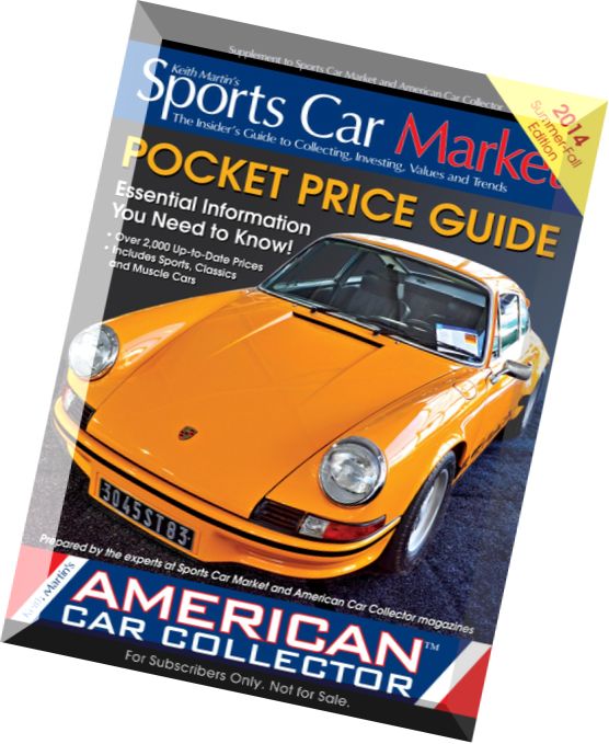Sports Car Market – V2 Price Guide 2014