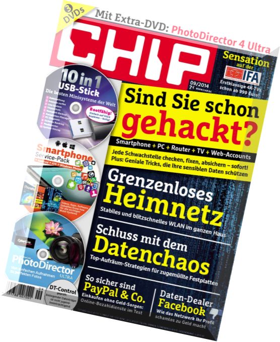 Chip Magazin N 09 – September 2014, Chip tvtest August-September-Oktober 2014