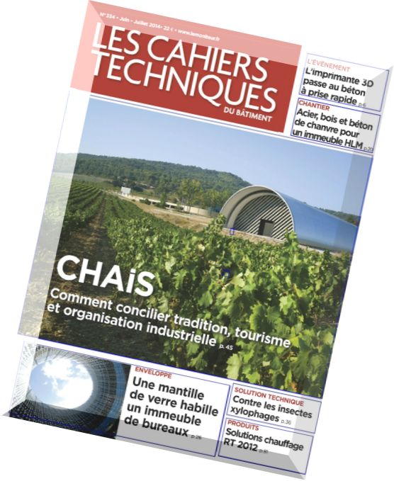 Les Cahiers Techniques du Batiment N 334 – Juin-Juillet 2014