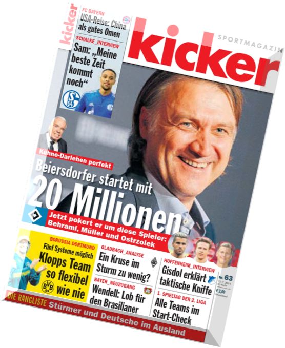 Kicker Sportmagazin 63-2014 (31.07.2014)