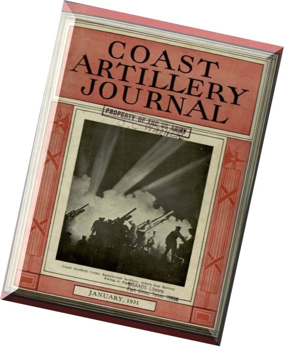 Coast Artillery Journal – January 1931