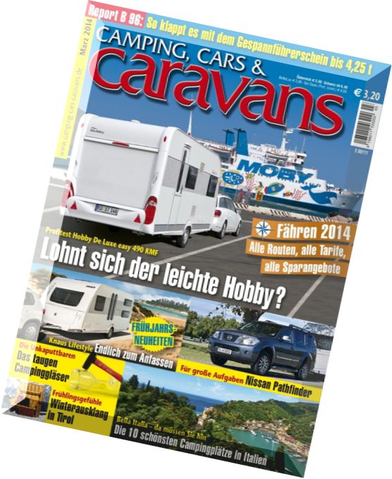Camping, Cars & Caravans – Marz 2014