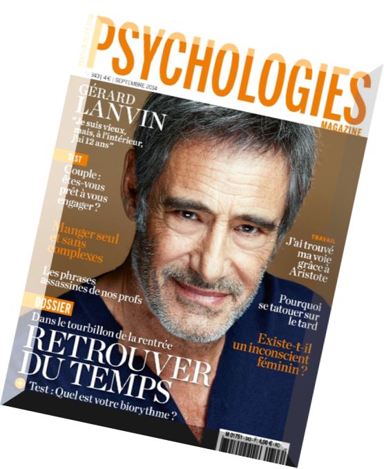 Psychologies France N 343 – Septembre 2014