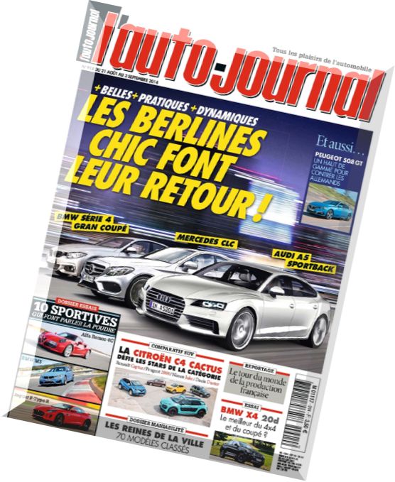 l’Auto Journal N 914 – 21 Aout au 3 Septembre 2014