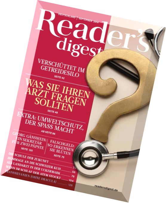 Reader’s Digest Germany – September 09, 2014